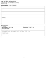 Form SFN54313 Site Location Requirements - North Dakota, Page 3