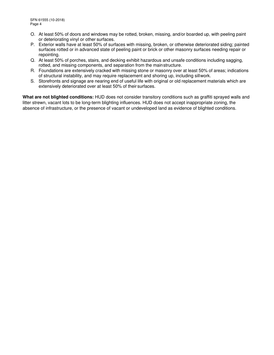 Form SFN61555 Slum and Blight Inventory - North Dakota, Page 4