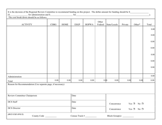 Form SFN52660 Recommendation for Funding - North Dakota, Page 2
