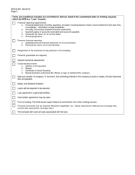 Form SFN61491 Financial Information Checklist for Economic Development Projects - North Dakota, Page 2
