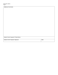 Form SFN61557 Quality Control Inspection (Qci) Checklist - North Dakota, Page 3