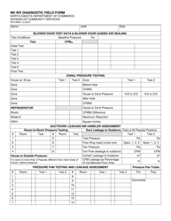 Form SFN59251 Nd Wx Diagnostic Field Form - North Dakota