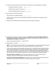 Form SFN59291 Renaissance Zone Project Application - North Dakota, Page 3