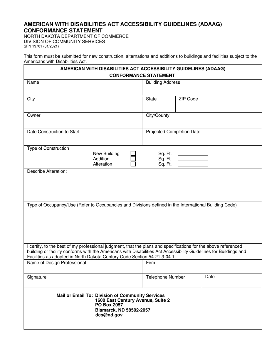 Form Sfn19701 Fill Out Sign Online And Download Fillable Pdf North Dakota Templateroller 6355