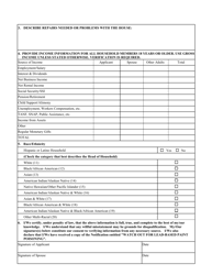 Form SFN52664 Housing Program Application/Data Collection - North Dakota, Page 2