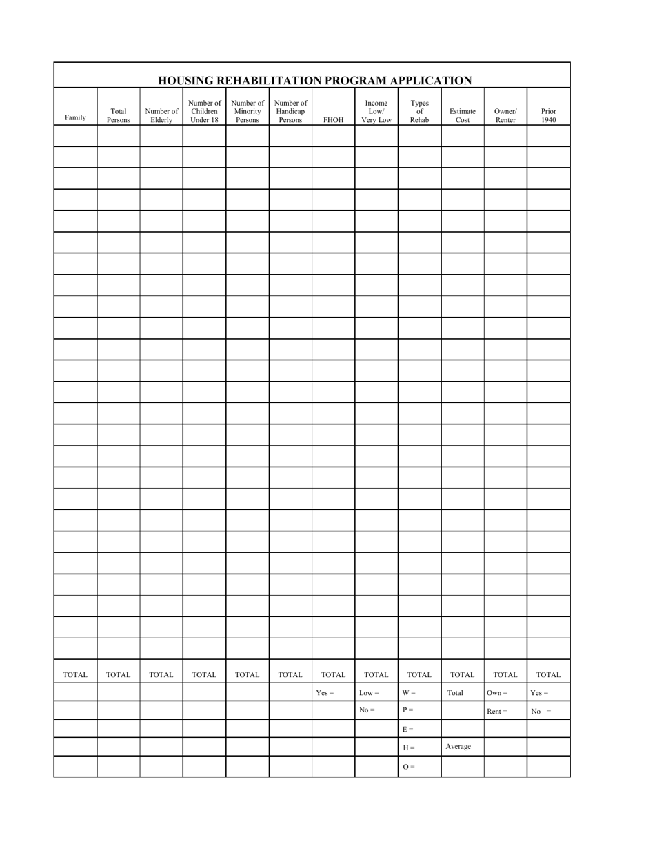 Form SFN52664 Housing Program Application / Data Collection - North Dakota, Page 5