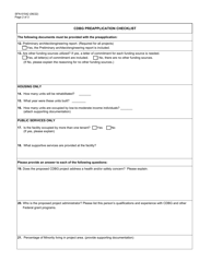 Form SFN61542 Community Development Block Grant (Cdbg) Preapplication - North Dakota, Page 2