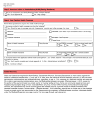 Form SFN1909 Application for Health Coverage and Help Paying Costs - North Dakota, Page 11