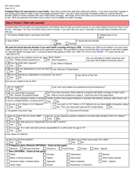 Form SFN1909 Application for Health Coverage and Help Paying Costs - North Dakota, Page 3