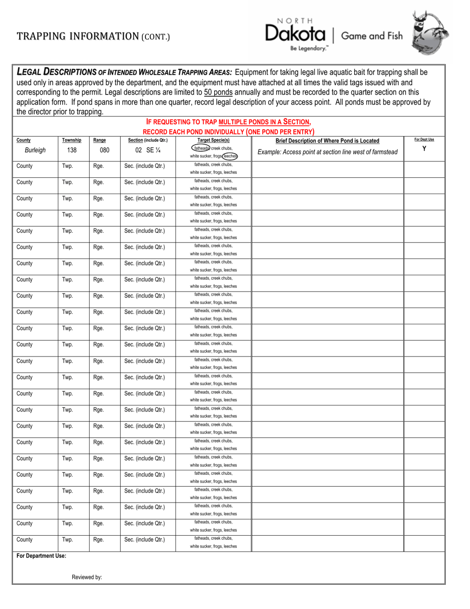 Form SFN6087 Retail or Wholesale Vendor Application - North Dakota, Page 3