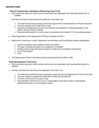 Form SFN52306 School Construction Loan Application - North Dakota, Page 3