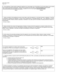 Form S-4 (SFN51526) Application for Registration as Dealer or Issuer-Dealer - North Dakota, Page 2