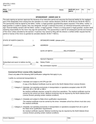 Form SFN6763 Application for North Dakota Driver License, Permit, or Identification - North Dakota, Page 2