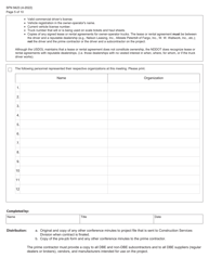Form SFN9423 Pre-construction Conference - Equal Employment Opportunity (EEO), Title VI, Labor Standards, and Dbe Participation Information - North Dakota, Page 5