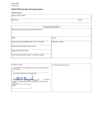 Form SFN10046 Temporary Easement With Permanent Maintenance - North Dakota, Page 2