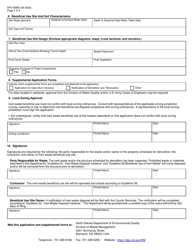 Form SFN58980 Inert Waste Beneficial Use Application - North Dakota, Page 2