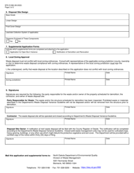 Form SFN51098 Waste Disposal Variance Application - North Dakota, Page 2