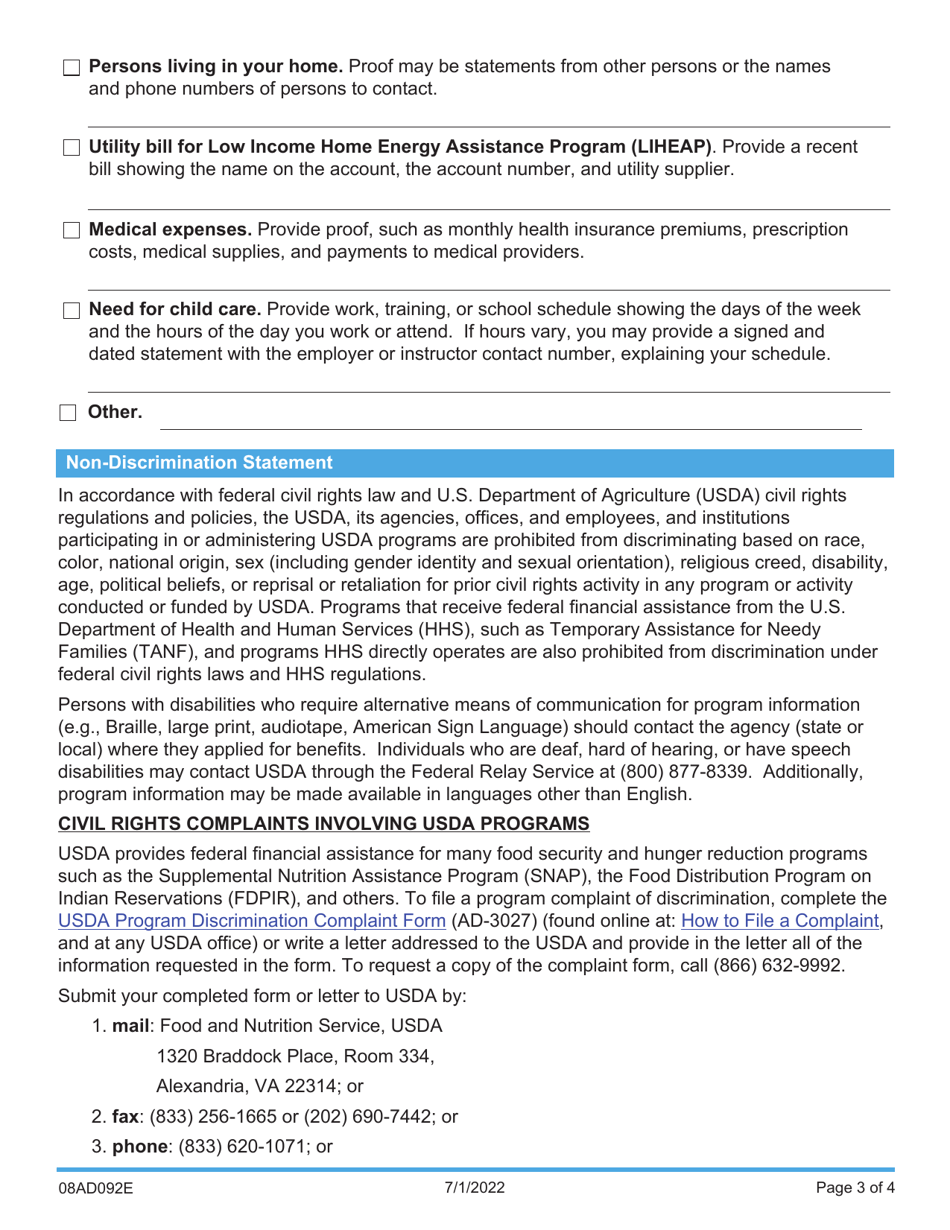 Form 08AD092E (ADM-92) Client Contact and Information Request - Oklahoma, Page 3