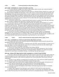 Application for Commercial Aquatic Turtle Buyer License - Oklahoma, Page 10