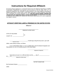 Application for Commercial Aquatic Turtle Buyer License - Oklahoma, Page 4