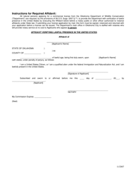 Application for Professional Trapping License - Oklahoma, Page 2
