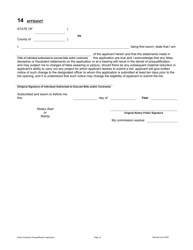 Prime Contractor Prequalification Application - Oregon, Page 13
