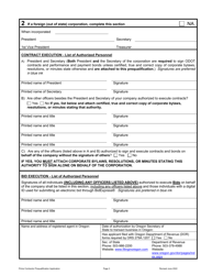 Prime Contractor Prequalification Application - Oregon, Page 4