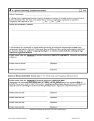 Prime Contractor Prequalification Application - Oregon, Page 6