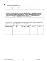 Prime Contractor Prequalification Application - Oregon, Page 8