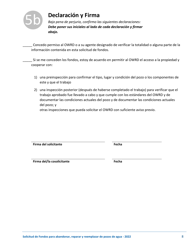 Solicitud De Fondos Para Abandonar, Reparar Y Reemplazar Pozos De Agua - Oregon (Spanish), Page 8