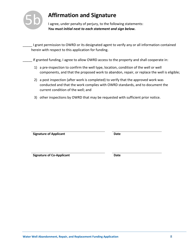 Water Well Abandonment, Repair, and Replacement Funding Application - Oregon, Page 8
