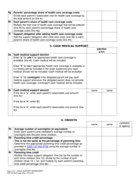 Form CSF02 0910 Child Support Worksheet - Oregon, Page 3