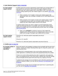 Instructions for Form CSF02 0910 Child Support Worksheet - Oregon, Page 5
