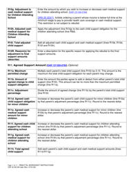 Instructions for Form CSF02 0910A Child Support Rebuttal Worksheet - Oregon, Page 11