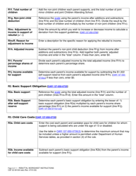 Instructions for Form CSF02 0910A Child Support Rebuttal Worksheet - Oregon, Page 2