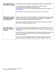 Instructions for Form CSF02 0910A Child Support Rebuttal Worksheet - Oregon, Page 4