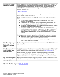 Instructions for Form CSF02 0910A Child Support Rebuttal Worksheet - Oregon, Page 5