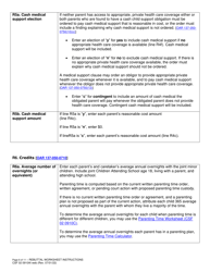 Instructions for Form CSF02 0910A Child Support Rebuttal Worksheet - Oregon, Page 6
