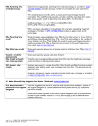 Instructions for Form CSF02 0910A Child Support Rebuttal Worksheet - Oregon, Page 7