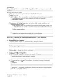Supplemental Judgment Modifying a Domestic Relations Judgment - Oregon, Page 2