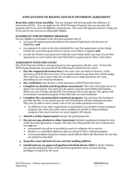 DUII Diversion Form 1 Petition and Agreement - Oregon, Page 2