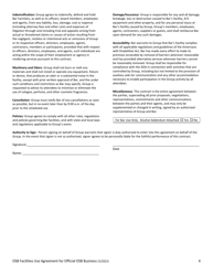 Osb Facilities Use Agreement for Groups Conducting Official Osb Business - Oregon, Page 4