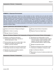 Form PDE-427 Instructional I to Instruction II Assessment Form - Pennsylvania, Page 2