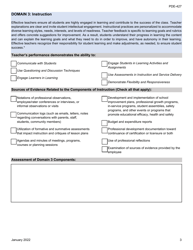 Form PDE-427 Instructional I to Instruction II Assessment Form - Pennsylvania, Page 3