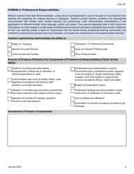Form PDE-427 Instructional I to Instruction II Assessment Form - Pennsylvania, Page 4