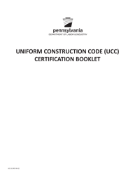 Form UCC-31 Application for Ucc Certification - Pennsylvania