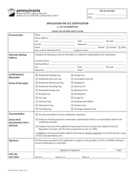 Form UCC-31 Application for Ucc Certification - Pennsylvania, Page 8