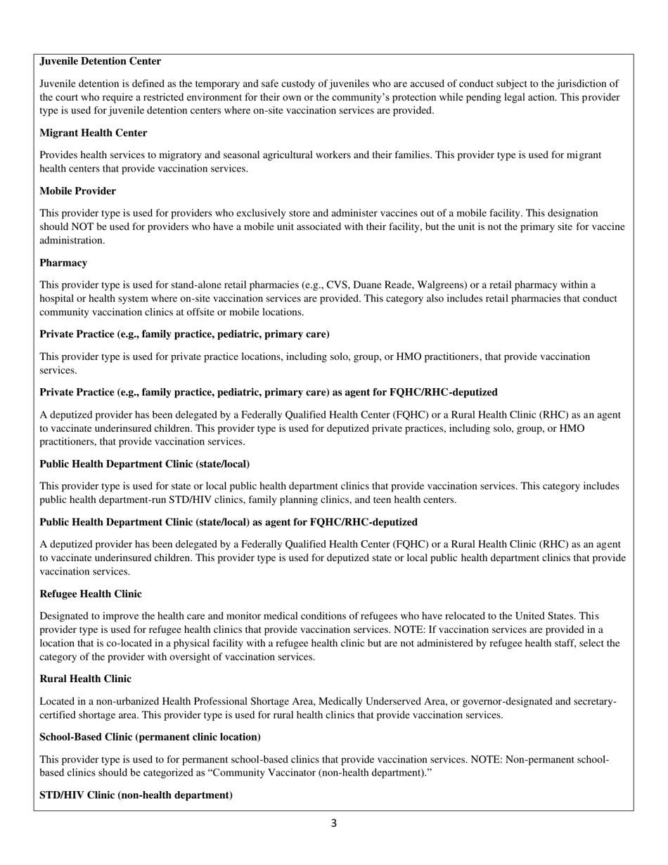 Pennsylvania Immunization Program Provider Agreement - Pennsylvania, Page 3
