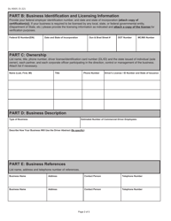 Form DL-9005 Internet User Application/Licensing Agreement for School Bus Contractors - Pennsylvania, Page 2