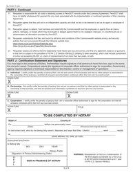 Form DL-9102 Internet User Application/Licensing Agreement for Service Providers for Insurance Industry - Pennsylvania, Page 5